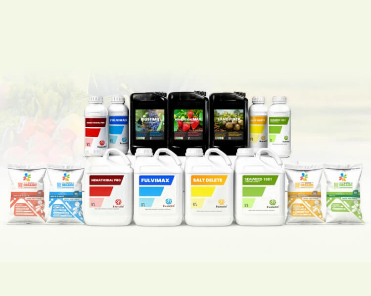 Ihumate Fertilizer Matrix: Humic Acid, WSP, Micronutrients, and Biostimulants.