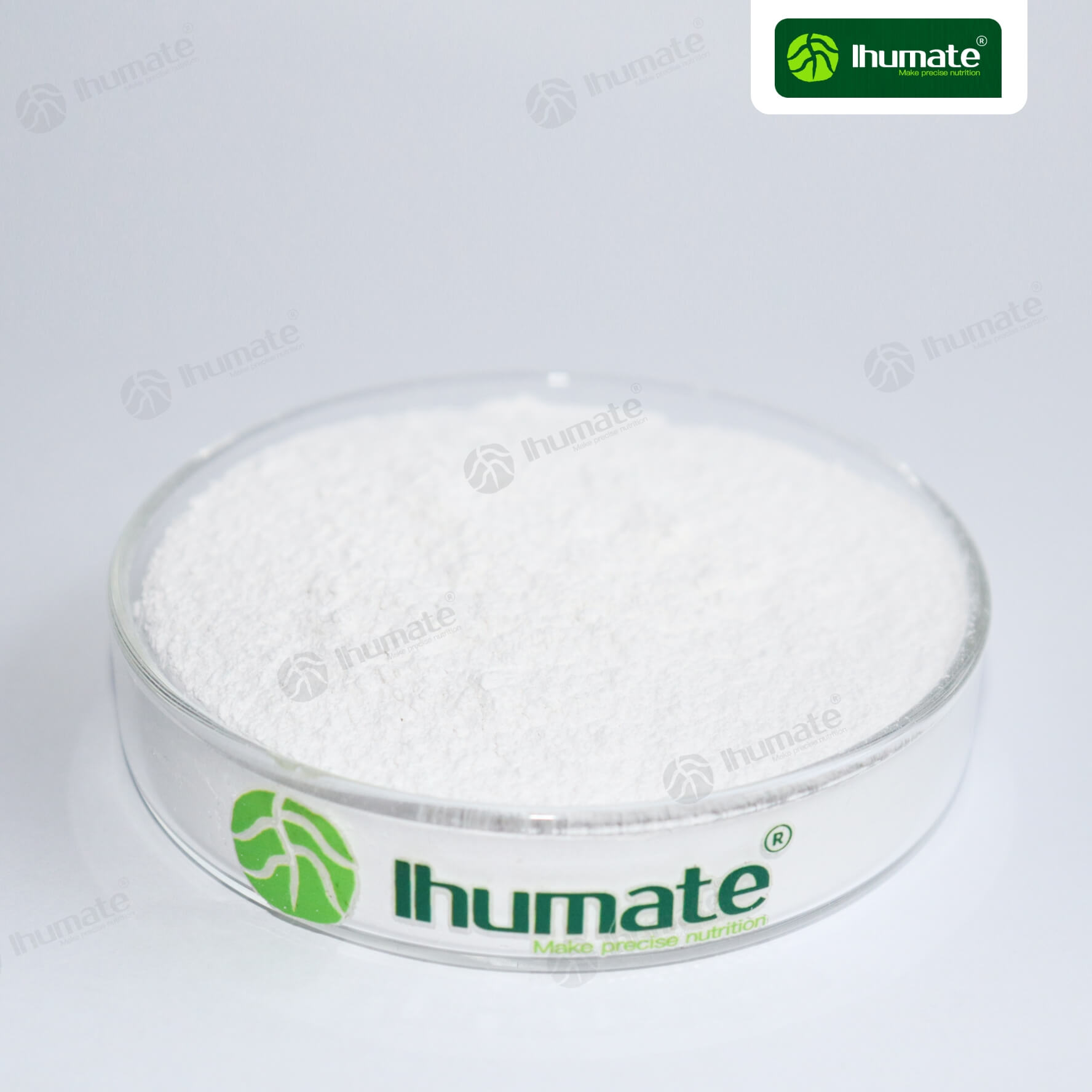 Ihumate EDTA Mg chelated magnesium front view, high-purity white crystalline powder, for correcting crop magnesium deficiency