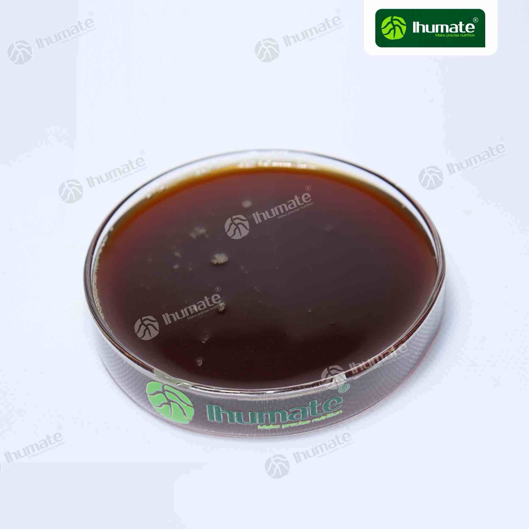 Front view of Ihumate Nematicidal-Plus liquid, 100% water-soluble formula for drip irrigation, fertigation and root drench