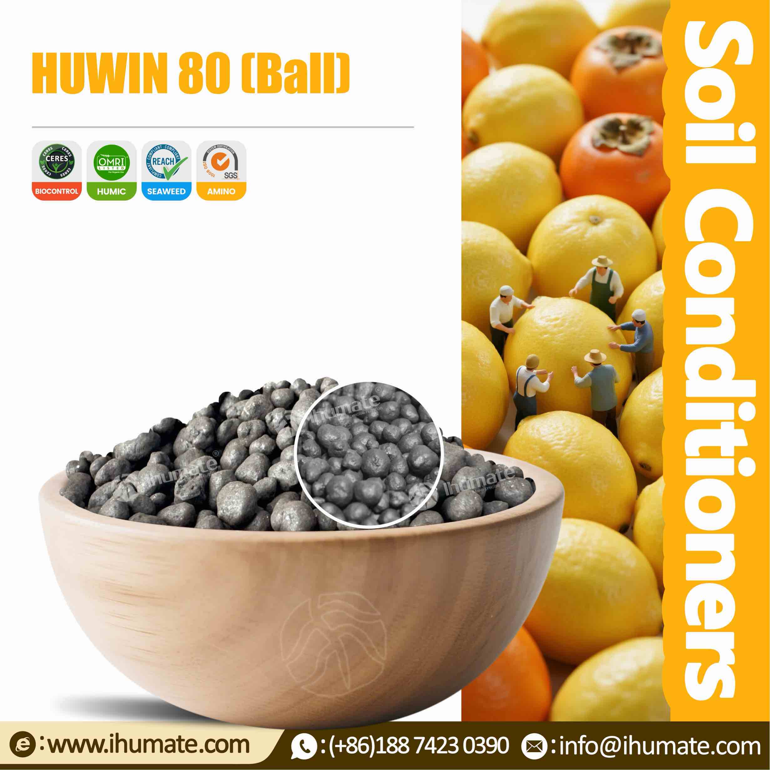 Ihumate Potassium Fulvate Organic Balls